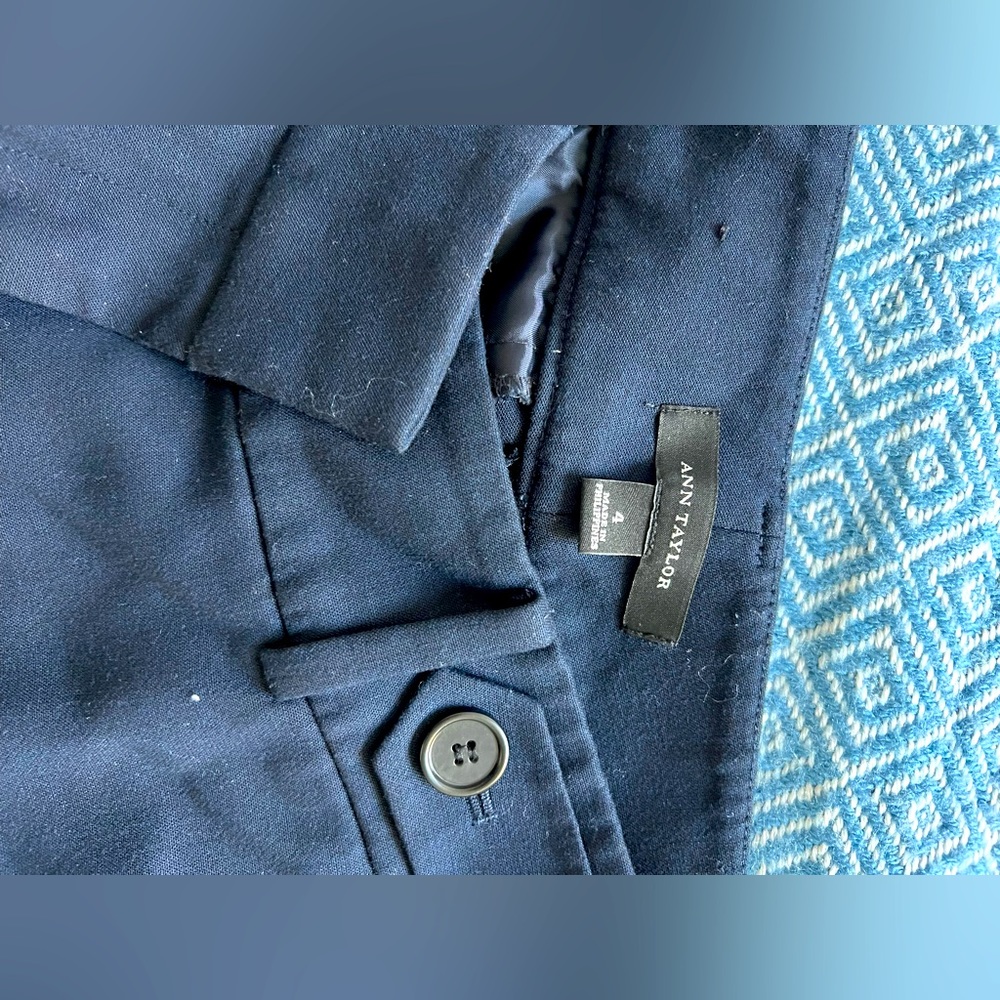 Ann Taylor Blue Formal Flared Pants